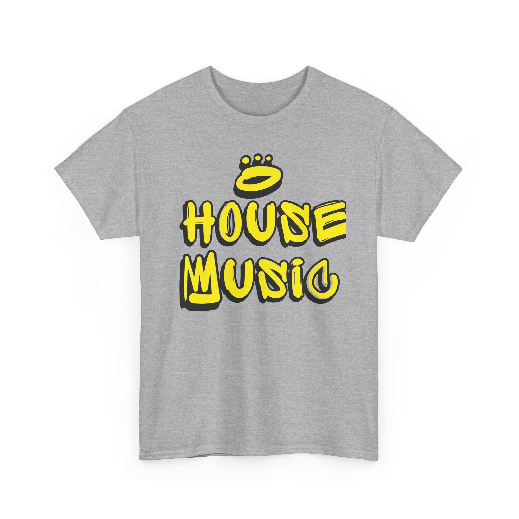 House Music Tee — Neon Graffiti DJ Shirt