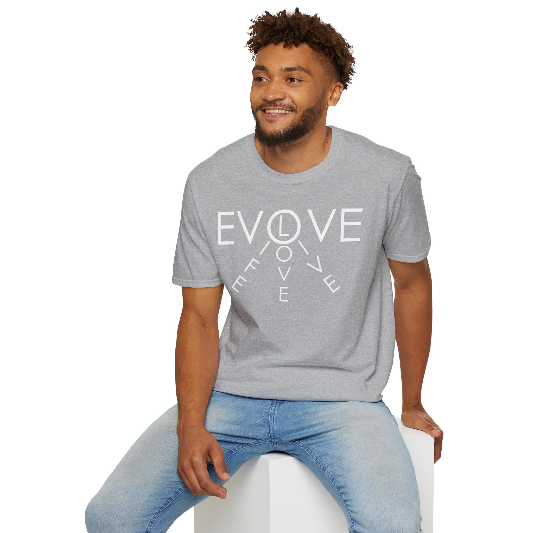 Evolve Graphic T-Shirt — Minimal Clock Typography Tee