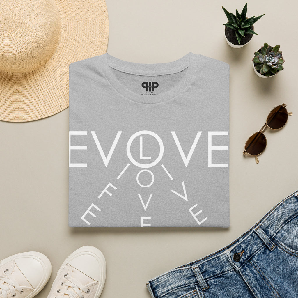 Evolve Graphic T-Shirt — Minimal Clock Typography Tee
