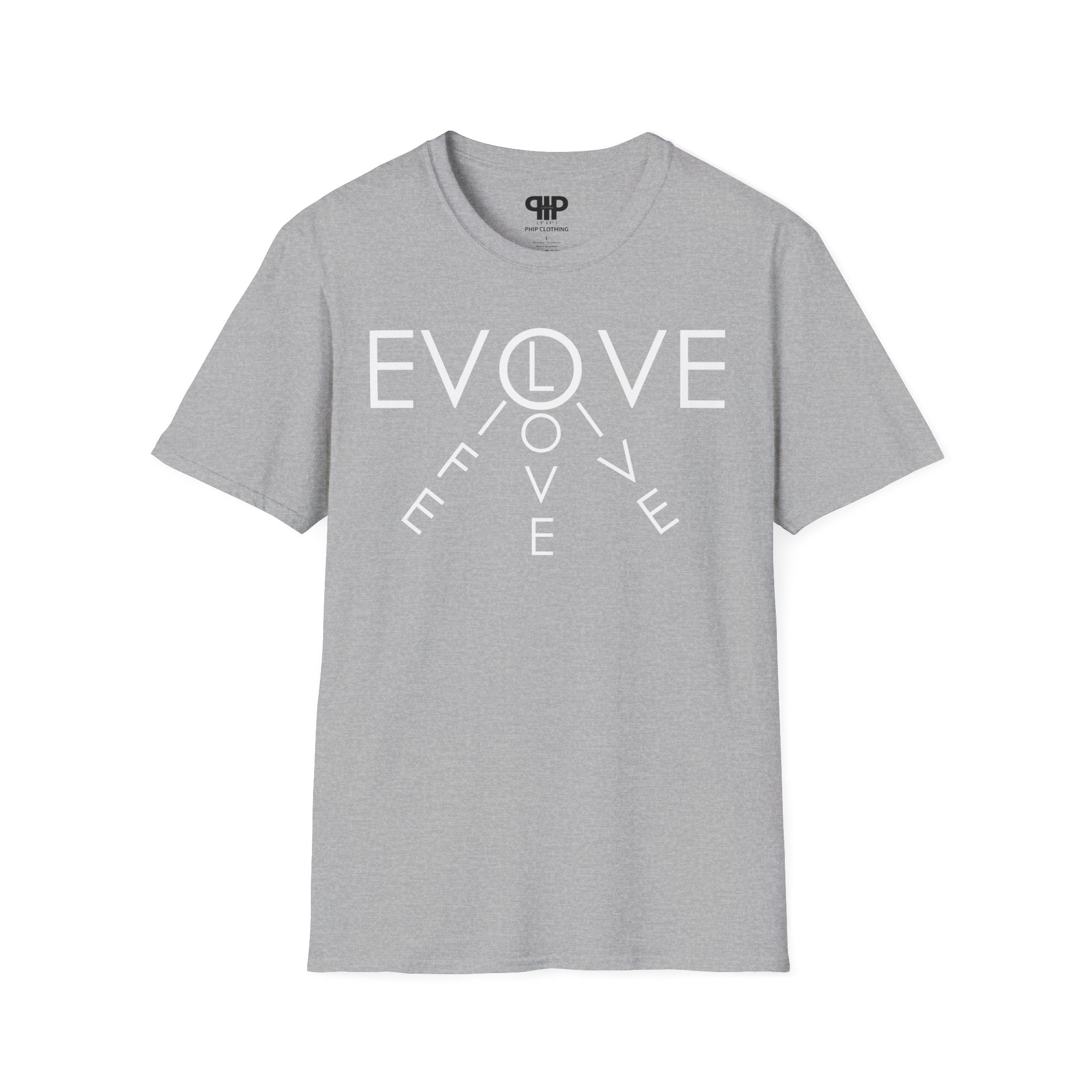 Evolve Graphic T-Shirt — Minimal Clock Typography Tee