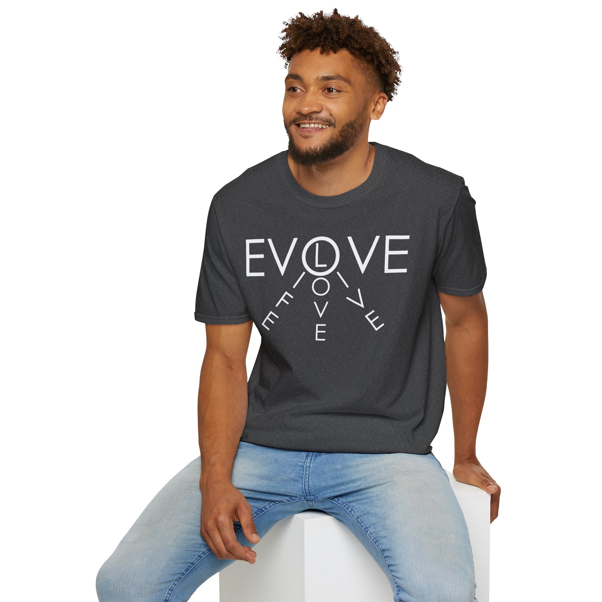 Evolve Graphic T-Shirt — Minimal Clock Typography Tee