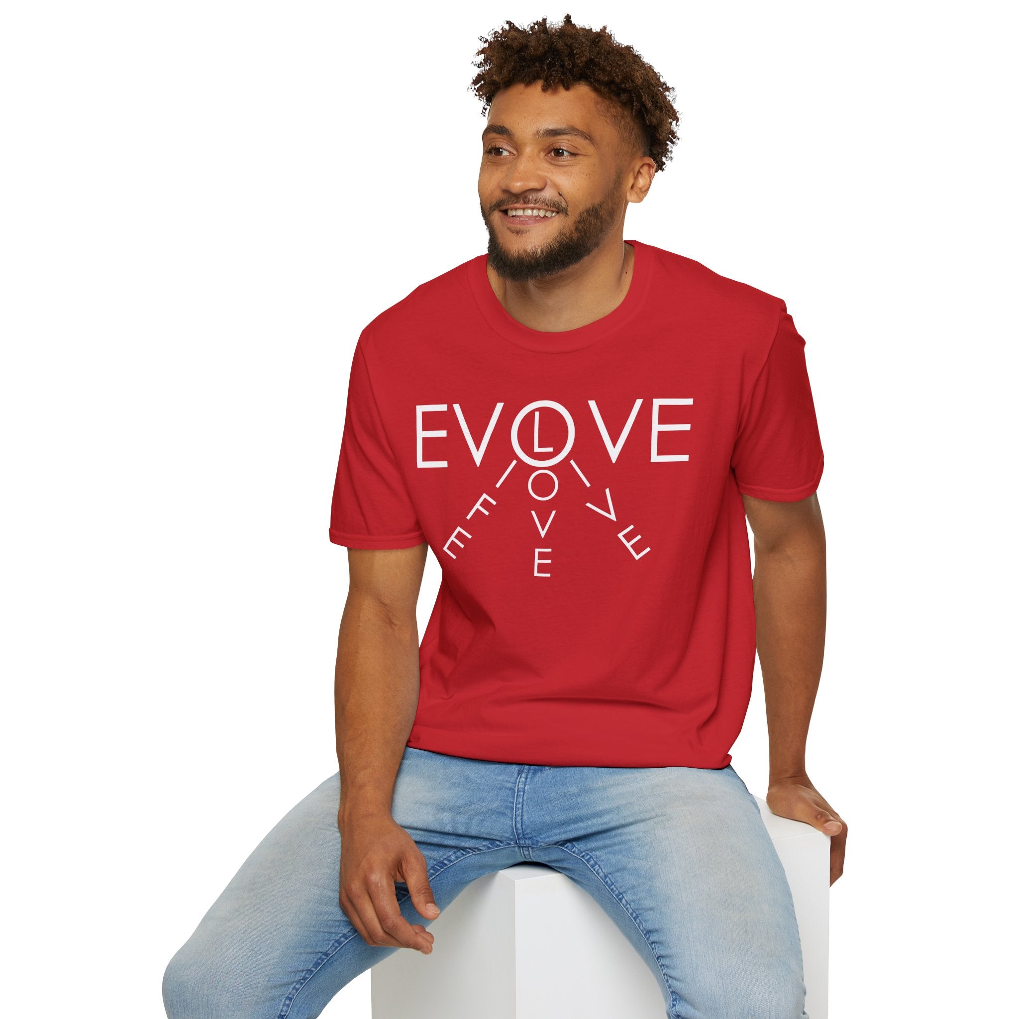 Evolve Graphic T-Shirt — Minimal Clock Typography Tee