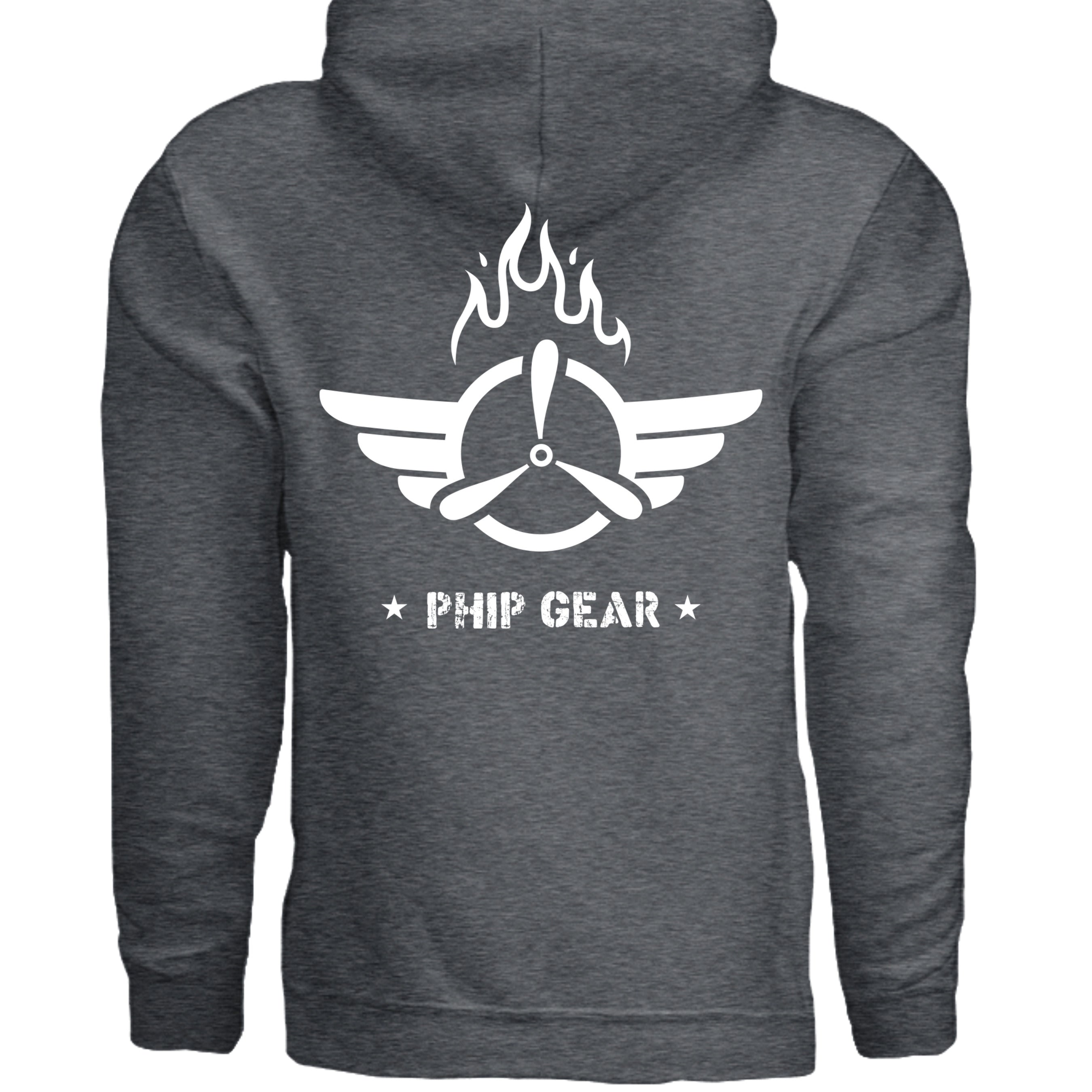 DARK HEATHER - G185 - BACK