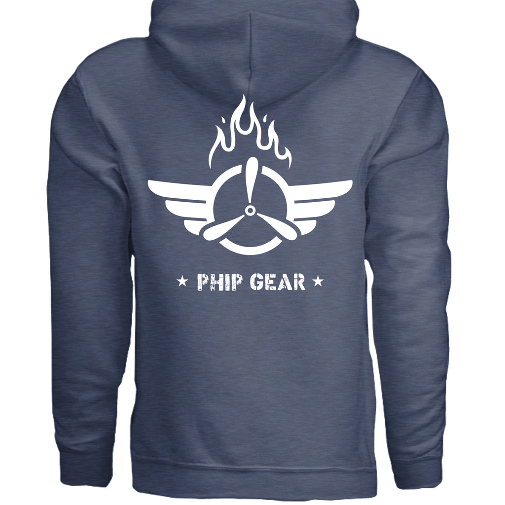 Heather Sport Dark Navy - G185 - BACK