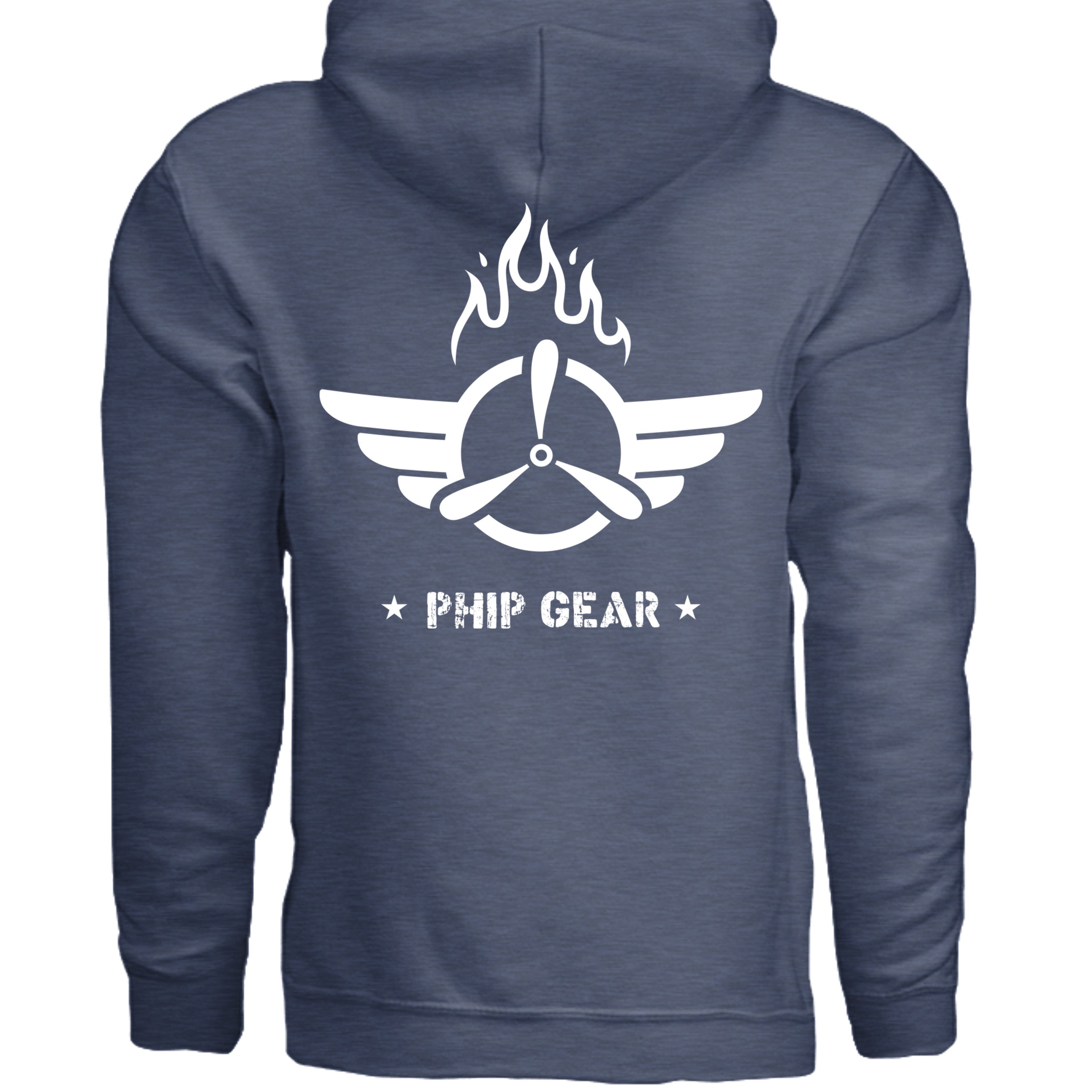 Heather Sport Dark Navy - G185 - BACK