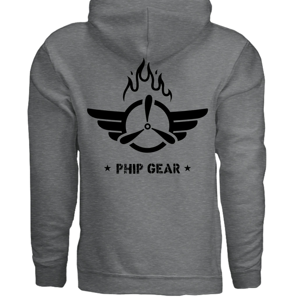 Fan Charcoal Heather - G185 - BACK